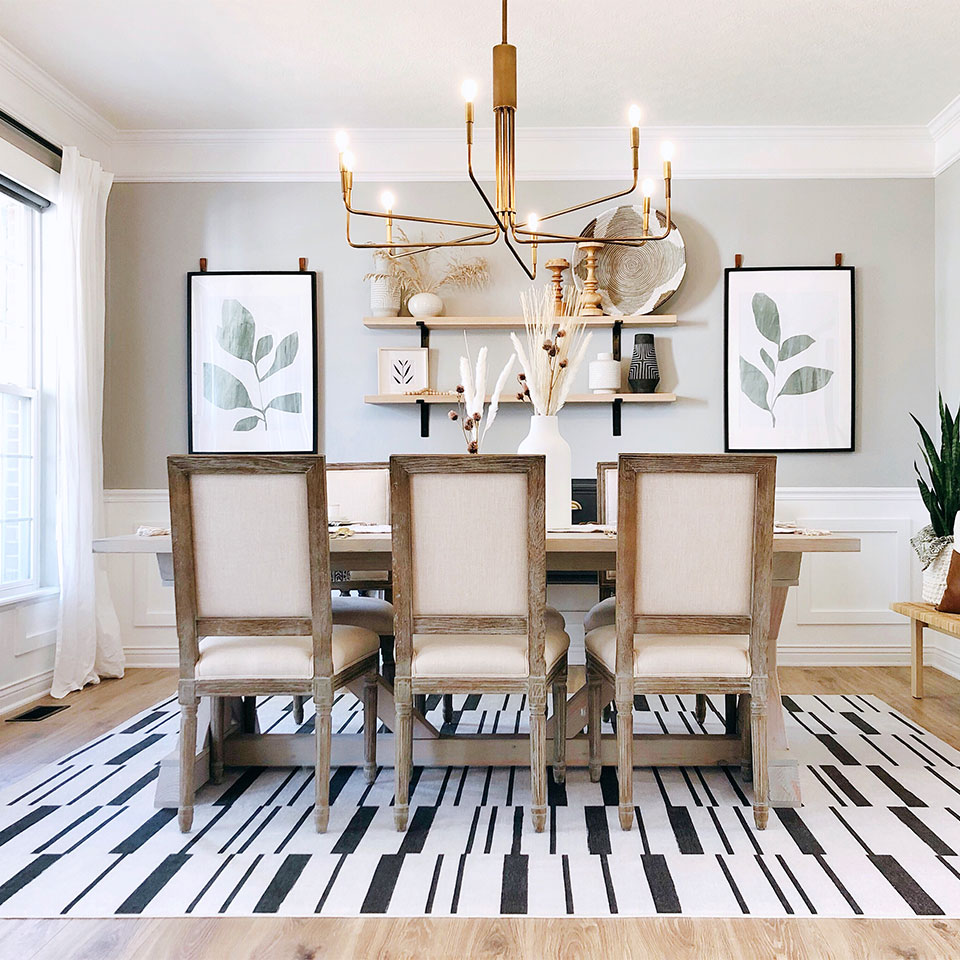 The Right Rug Size For Your Dining Room Ruggable Blog