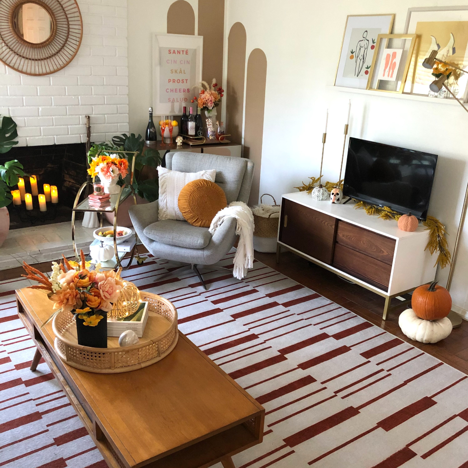 fall decor ideas for living room